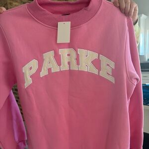 PARKE Pink Crew Neck Sweater